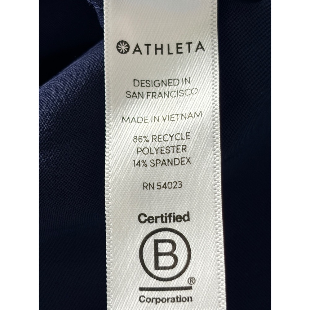 Athleta Tribeca Crop Pants Womens 4 Navy Blue Stretch Travel Athleisure - Picture 11 of 14